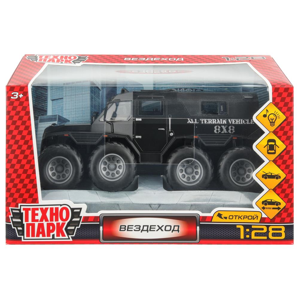 Вездеход, свет-звук, 22,5 см, черный Технопарк DC24211-R