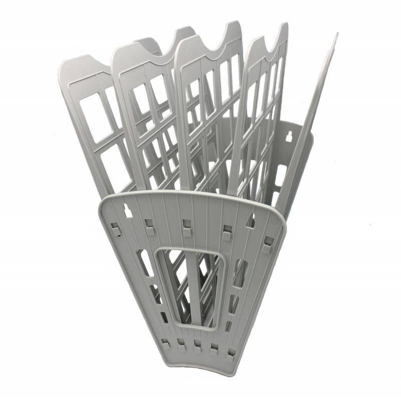 Лоток для бумаг вертикальный/горизонтальный Attache веерный универсальный 4 отделения серый 1258996