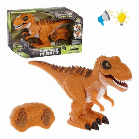 Динозавр на ИК-управлении, 2 канала, свет, звук Наша Игрушка 200706829