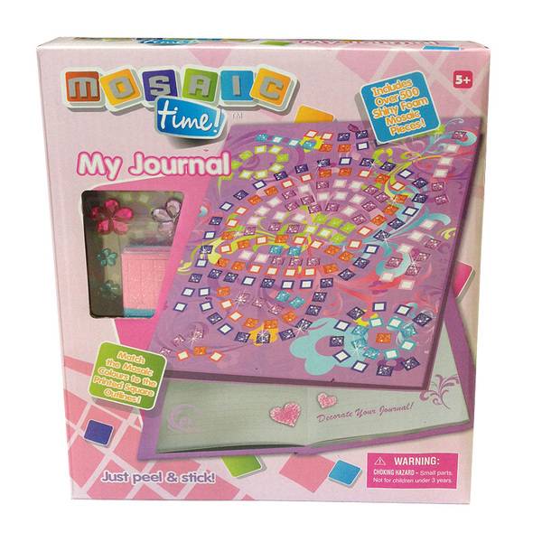 Мозаика детская "Мой дневник", 150 страниц, более 500 предметов мозаики, 20 х 25 х4см Funnivation FM1410