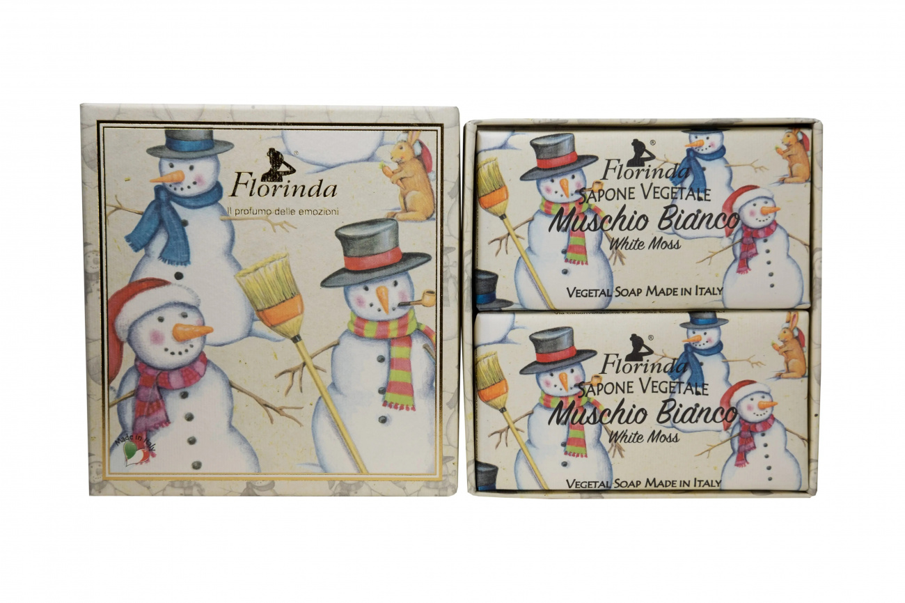 FLORINDA Набор мыла Muschio Bianco Белый Мускус 2*100г 8054608430983