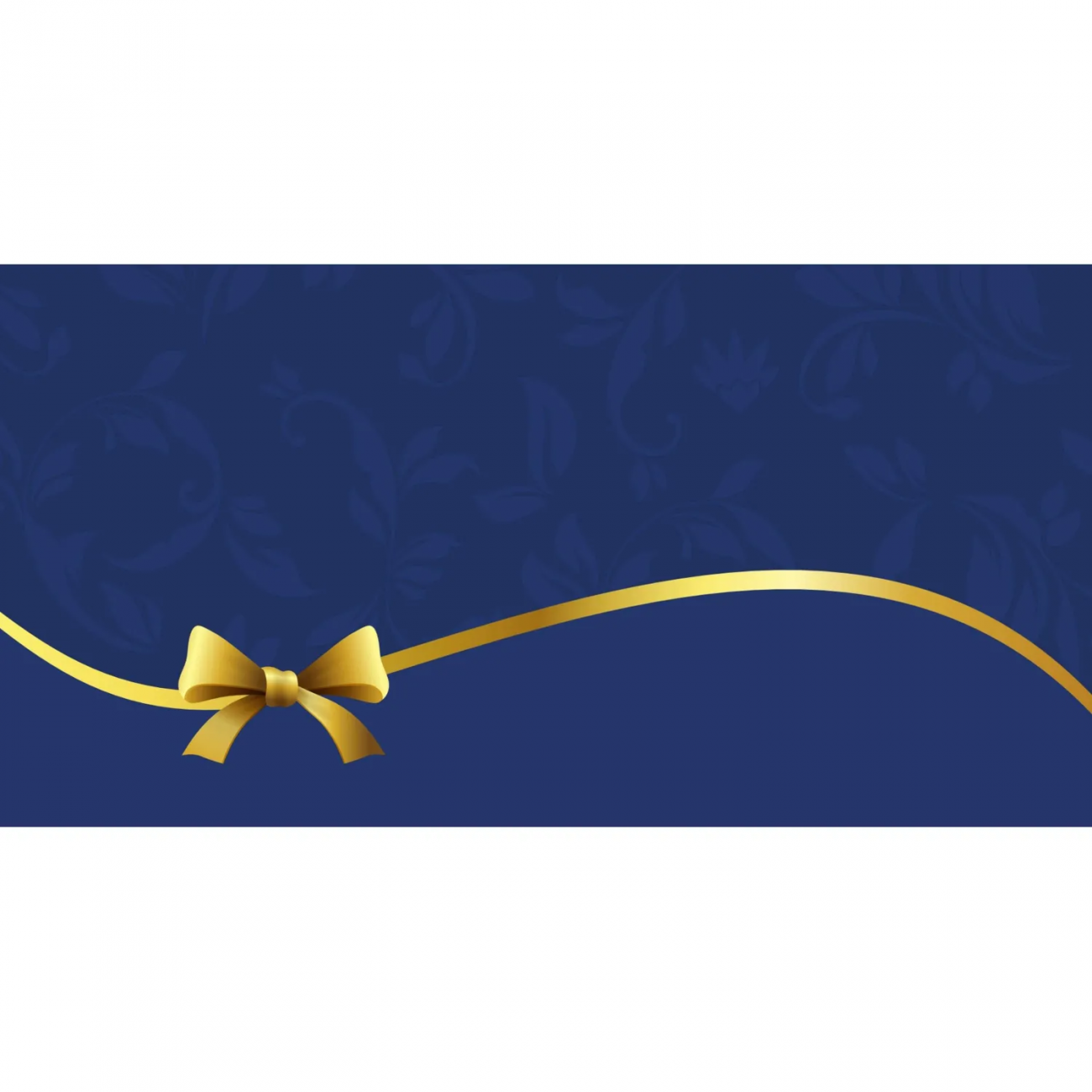 Конверт открытка Синяя с золотым бантом, 10 шт/уп, КД-250 Учитель-Канц 2229691