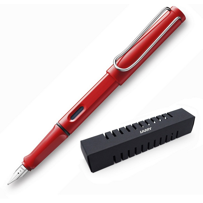 Ручка перьевая LAMY 016 safari, Красный, F, 4000181 881309