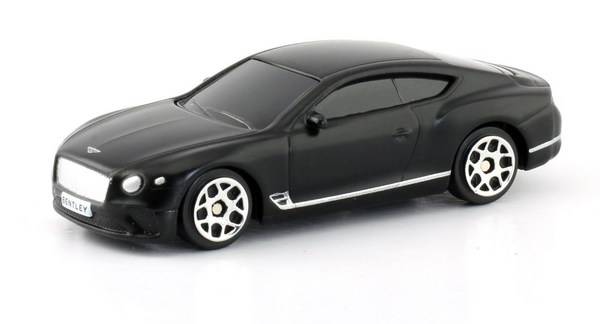1:64 Машина металлическая RMZ City The Bentley Continental GT 2018 (цвет черный матовый) Uni-Fortune 344035SM