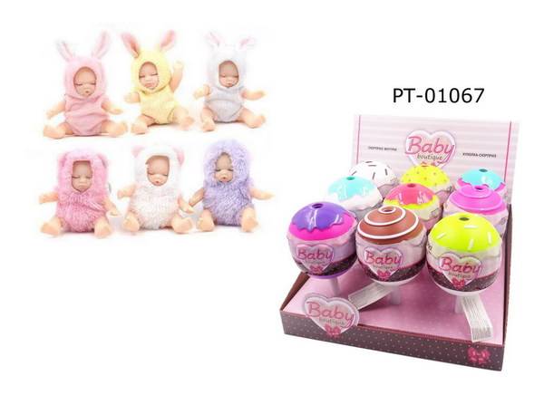 Пупс-куколка (сюрприз) в конфетке Baby boutique, с аксессуарами, 2 серия (6 в асс) Abtoys PT-01067/1