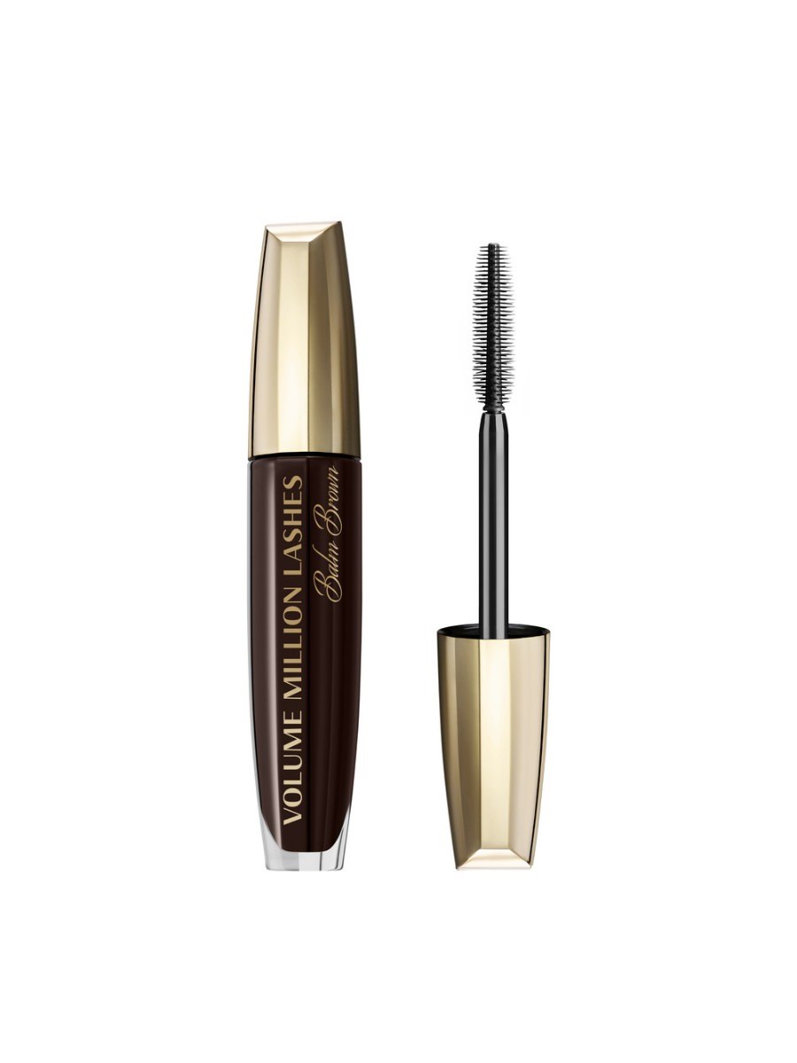 L`OREAL Тушь для ресниц VOLUME MILLION LASHES BALM BROWN Коричневая 30148079