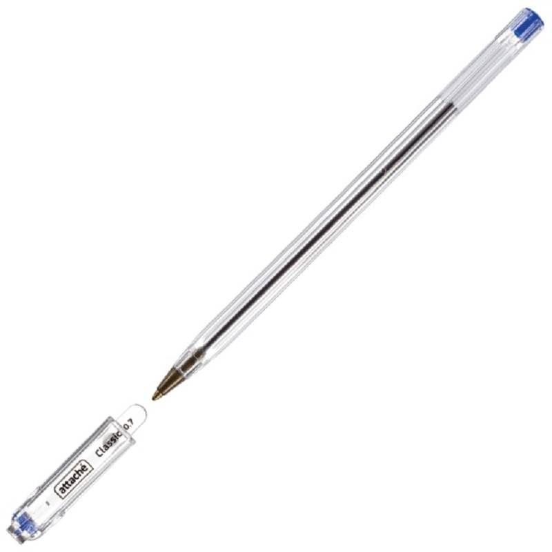 Ручка шариковая Attache Classic синяя (толщина линии 0.7 мм) 148049