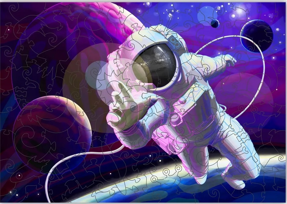 Melograno Пазл SPACE. Космонавт 130 деталей, размер детали 2,5 см MPZCSP1-S