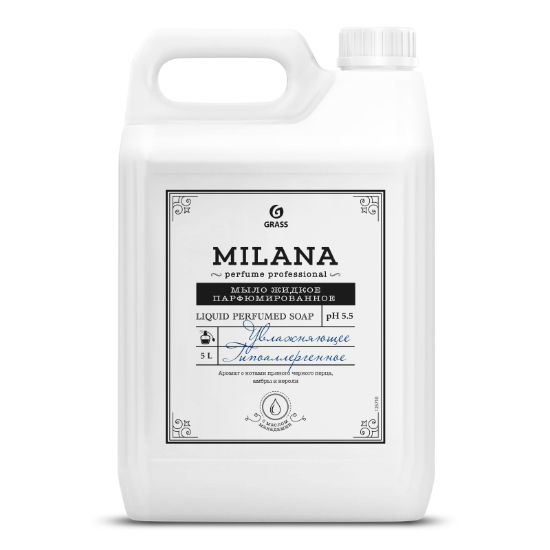 Мыло жидкое парфюмированное Milana Perfume Professional 5л (5кг) Grass 1850968 125710