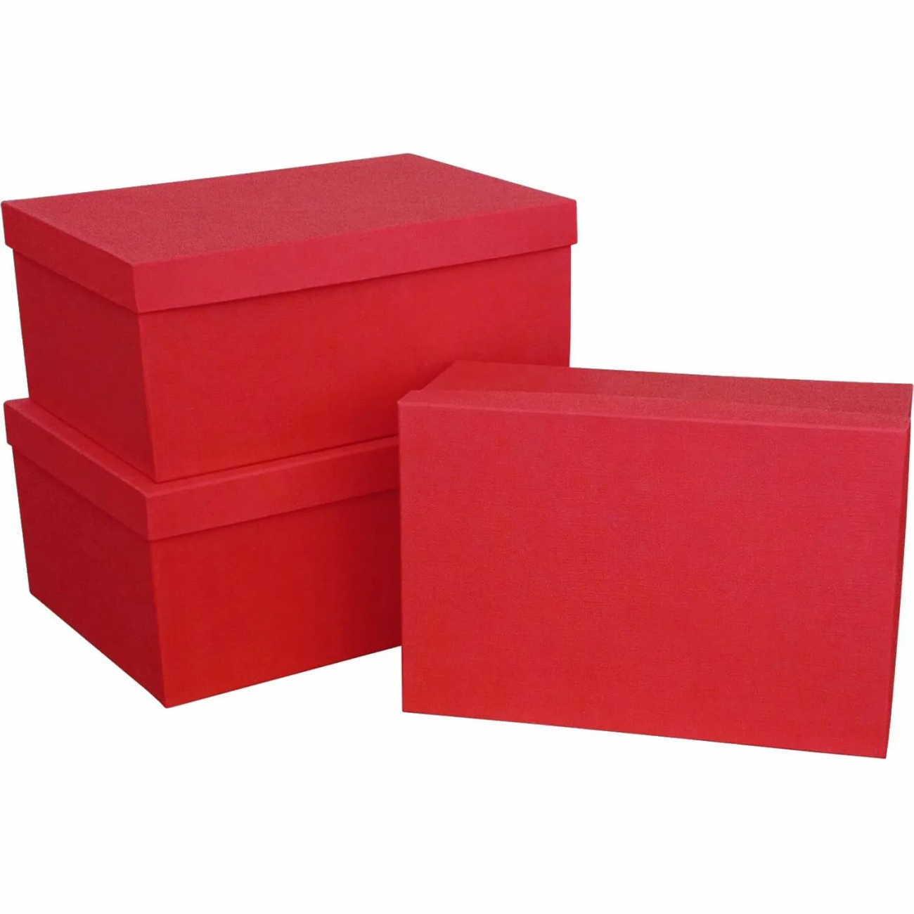 Набор подар. коробок 3в1 РОГОЖКА 350х250х150 красный, Д10103П.296 Рута Упак 2014877
