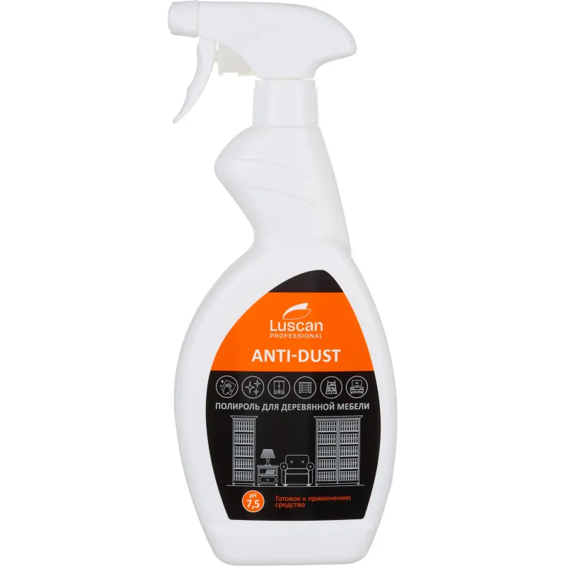 Профхим интерьер очист-полироль д/дер. мебели Luscan Prof/Anti-dust, 0,5л Luscan Professional 2073553