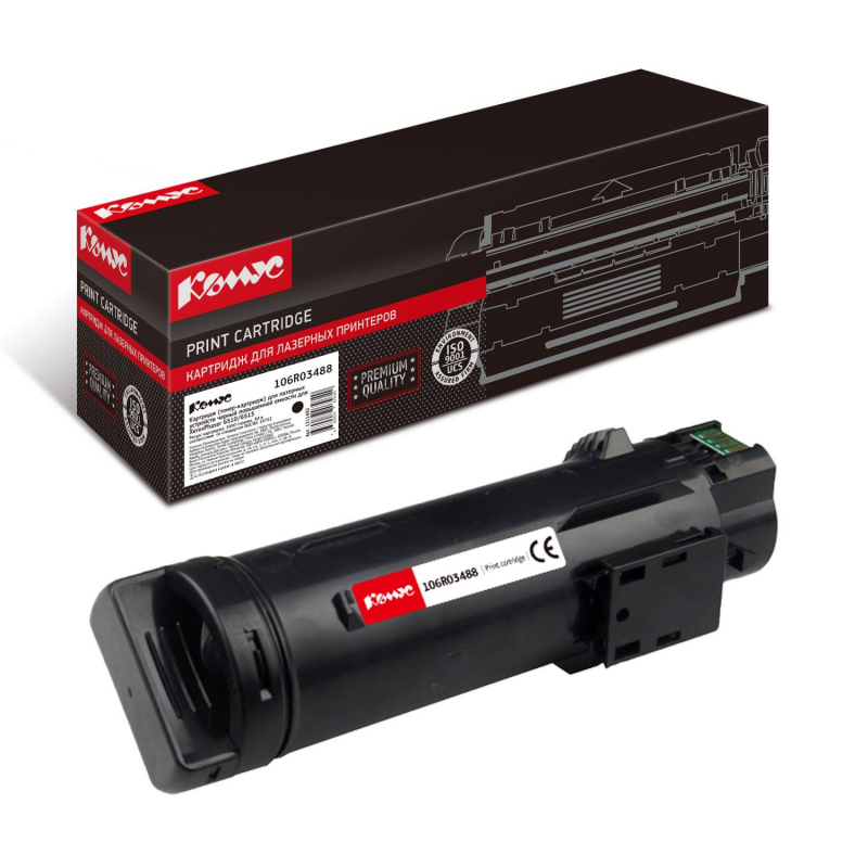 Тонер-картридж КОМУС 106R03488 чер. пов.емк. для XeroxPhaser 6510/6515 1311492