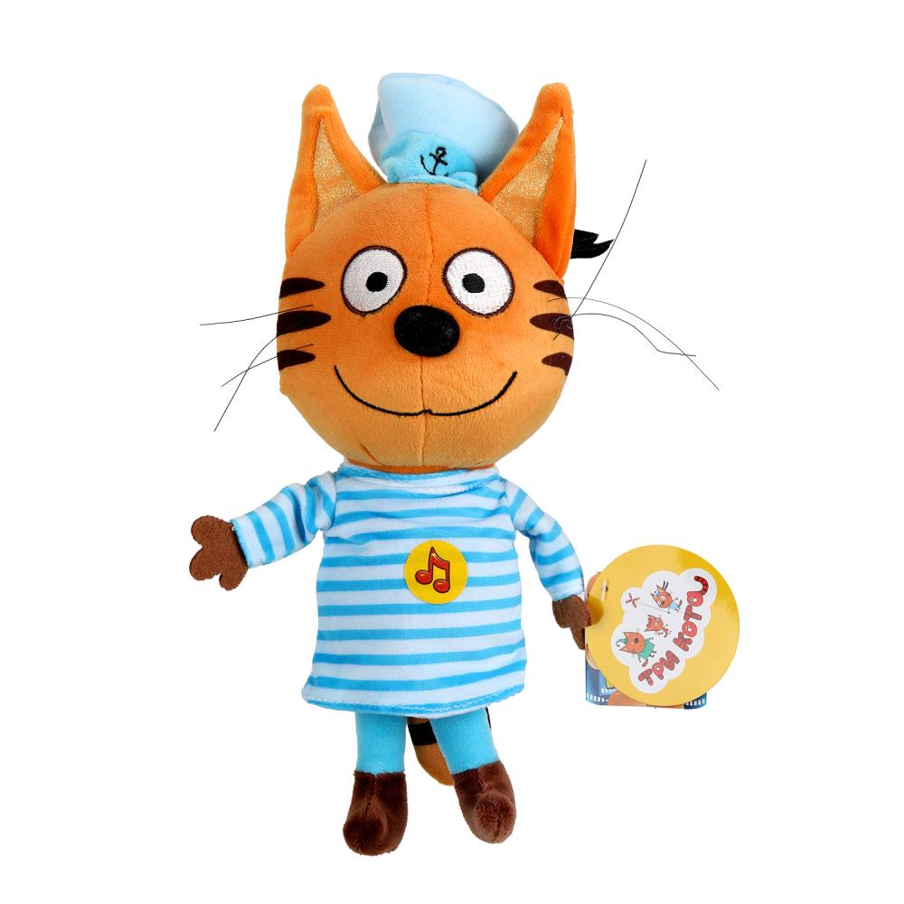 Игрушка мягкая "Три Кота" Коржик новый, 18 см. музыкальная Мульти-пульти V92306-18EY-2 (24)