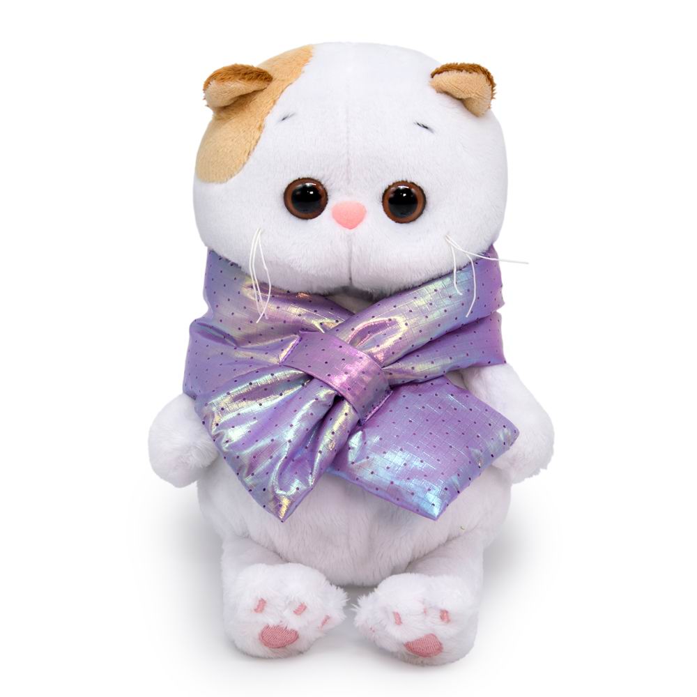 Мягкая игрушка BUDI BASA Кошка Ли-Ли BABY в дутом шарфе 20 см LB-110