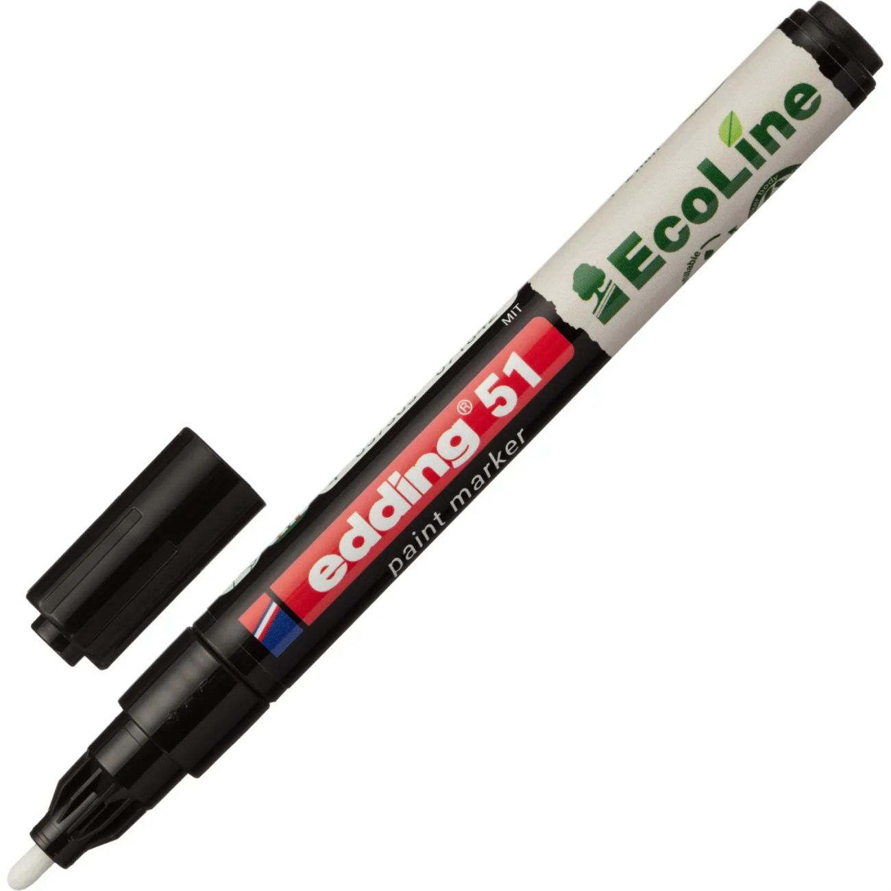 Маркер лаковый E-51 на водной основе, чёрный, 1-2 мм Edding 2251185 4-51-001