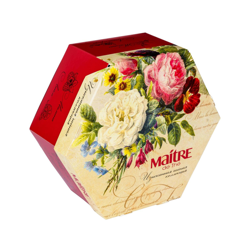 Чай Maitre de The Цветы 12 вкусов 60 пак./уп 247282