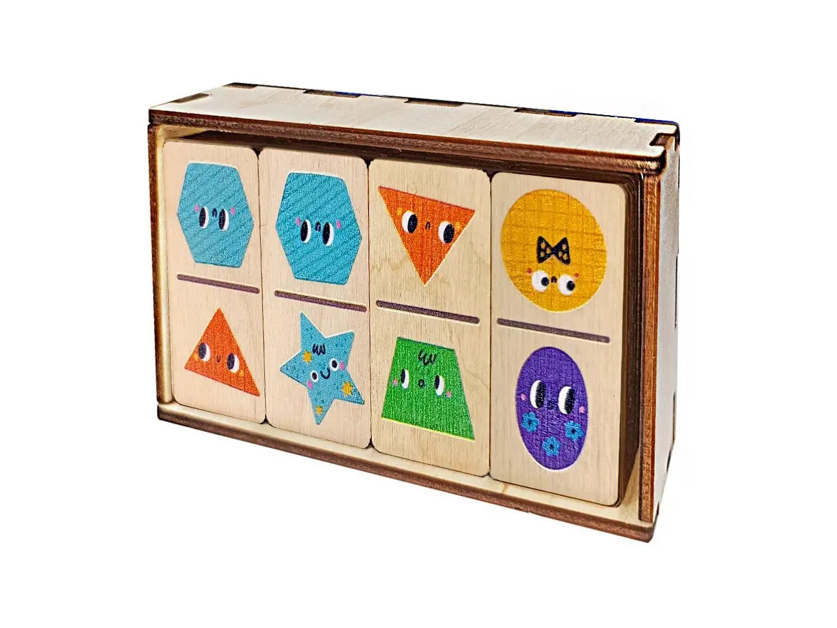 Настольная игра Десятое королевство Домино деревянное Фигуры 28 фишек 50х25мм 04533ДК