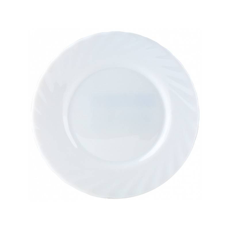 Тарелка десертная Luminarc Трианон стеклянная белая 155 мм (D7501) 220004