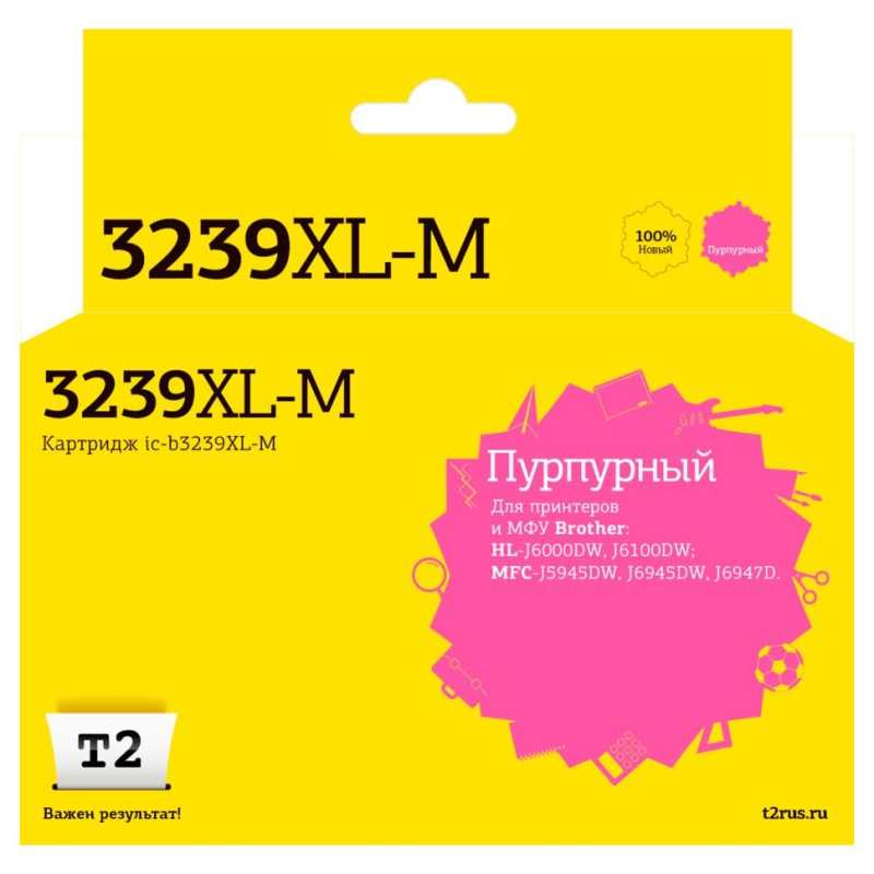 Картридж струйный T2 (IC-B3239XL-M)пур.для Brother HL-J6000DW/MFC-J5945DW 1735995 LC3239XLM
