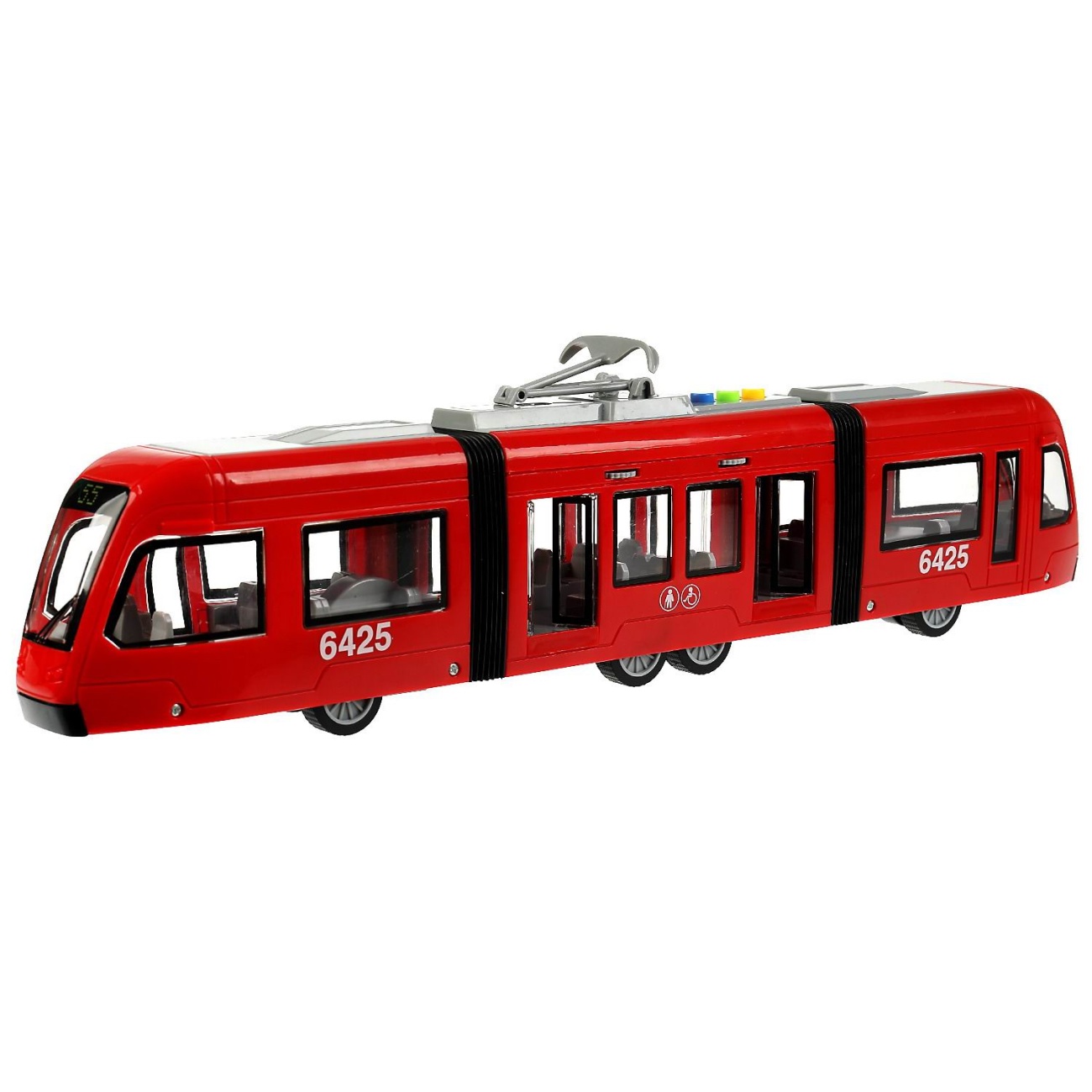 Машинка Технопарк Городской Экспресс 45 см, свет/звук WY930AB-R-RED