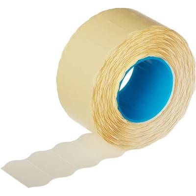 Этикет-лента 26х12 белая волна 1000шт/рул 10рул/уп 72146