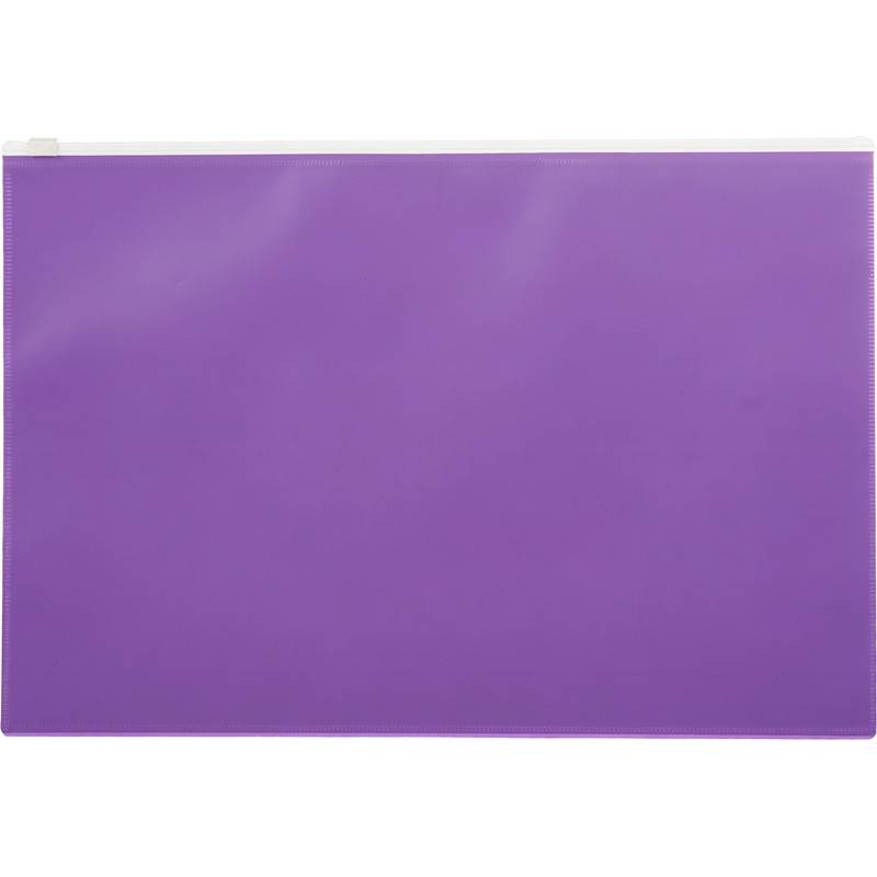 Папка-конверт на молнии Attache Color A4 фиолетовая 0.16 мм 1044986