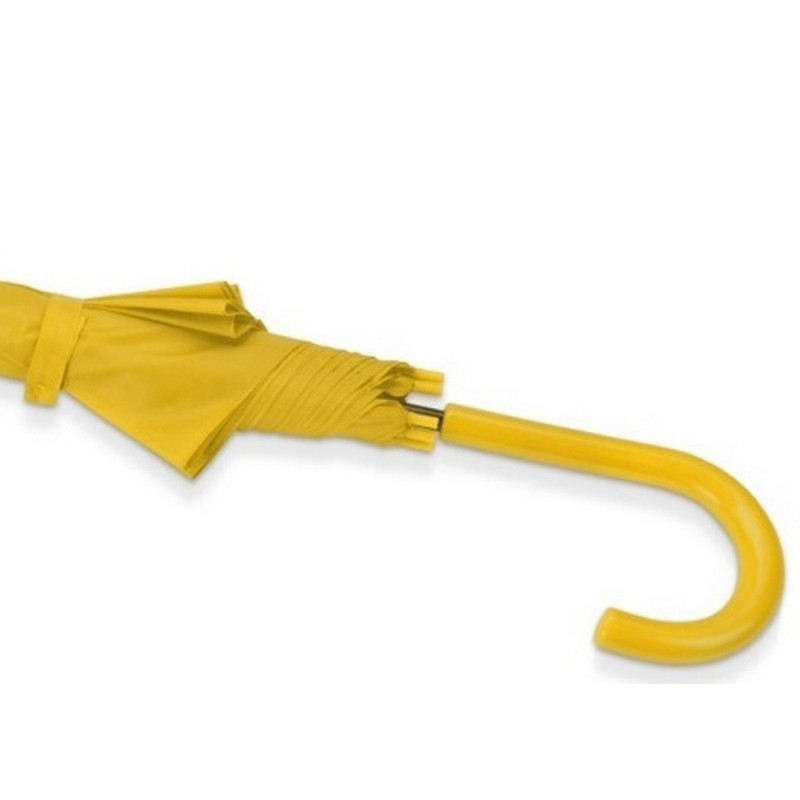 Зонт трость полуавтоматический с пластиковой ручкой, желтый 907004 1082804
