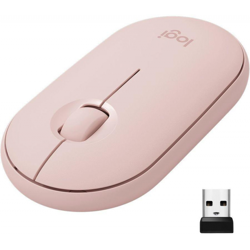 Мышь компьют. Logitech Logitech m350 Pebble Pink (910-005717) 1425897
