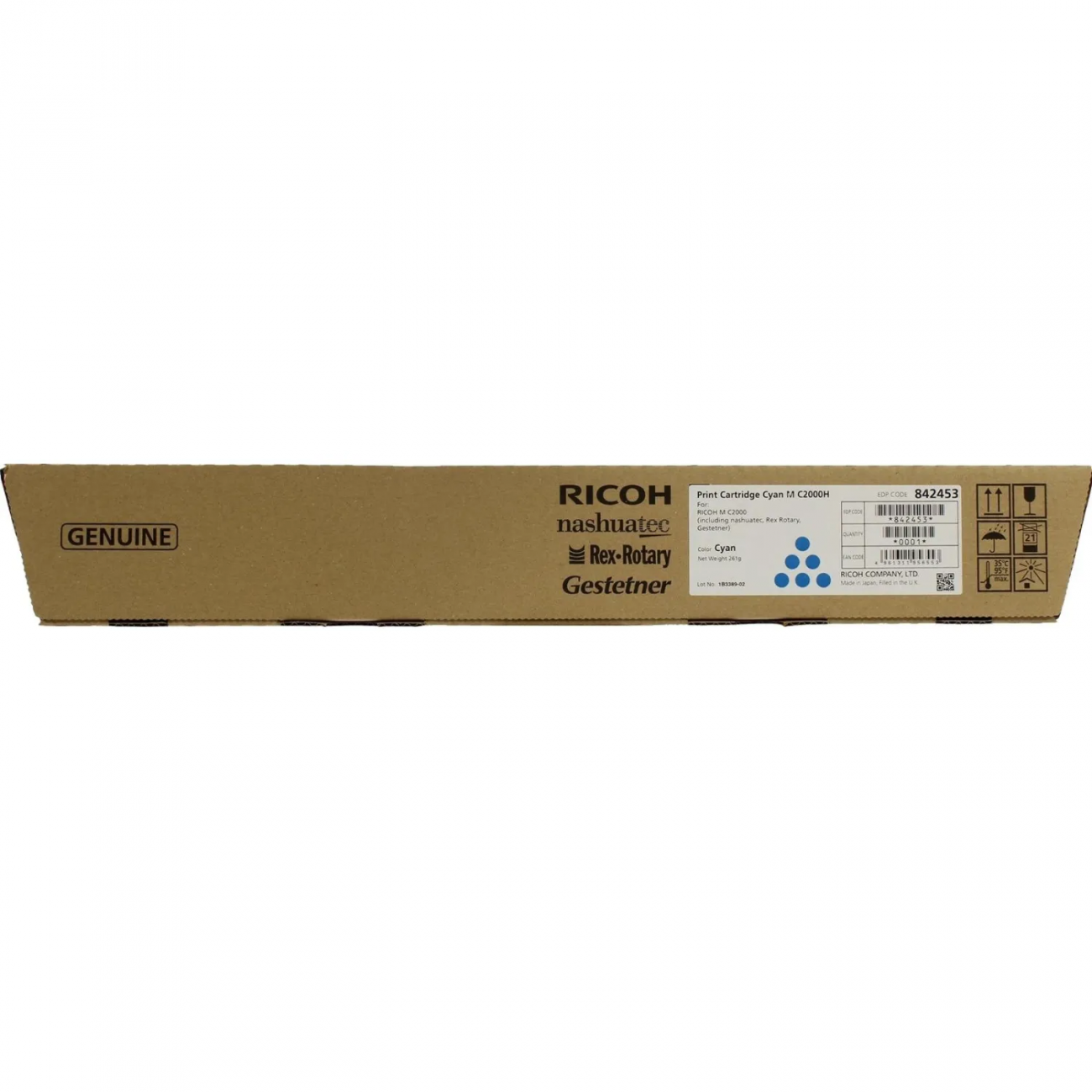 Тонер картридж Ricoh 842453 Print Cartridge Cyan M C2000H/alaz ПСК 1480314
