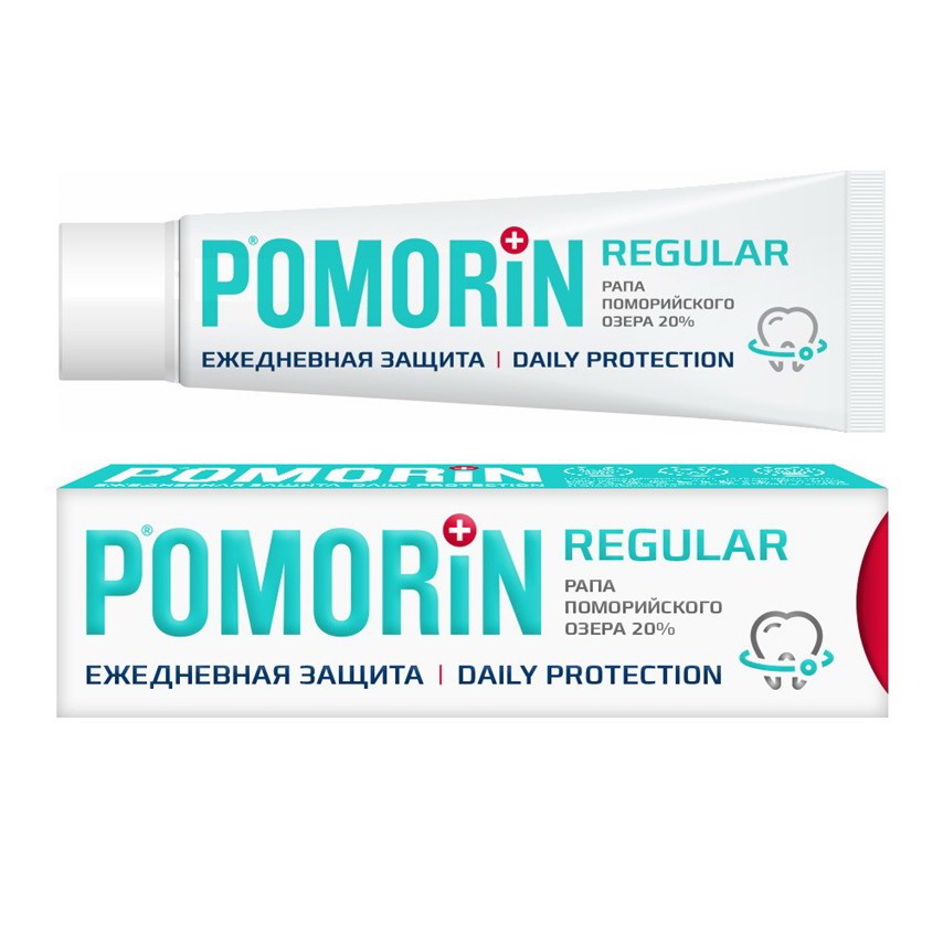 Зубная паста Pomorin regular Ежедневная защита 100 мл 4673727090218