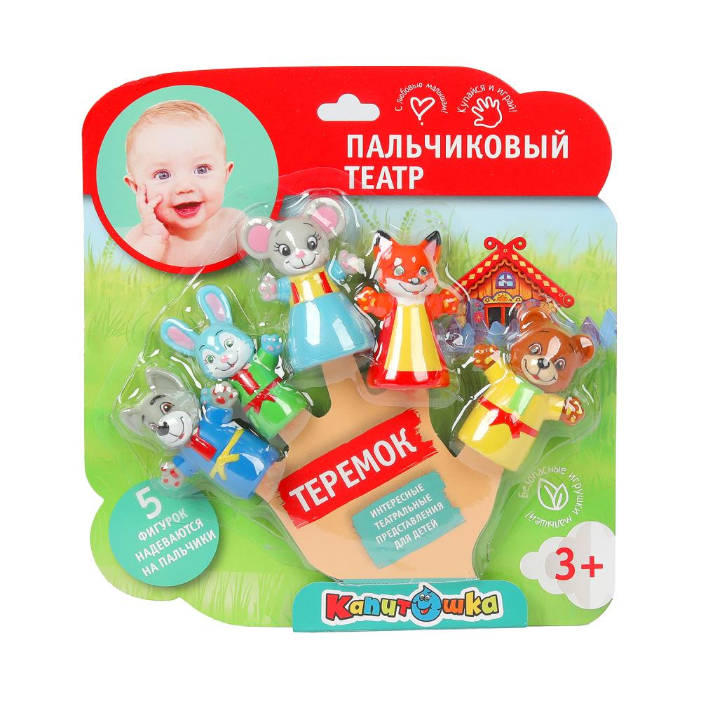 Игрушка для ванны пальчиковый театр - сказка "теремок" Играем Вместе LX-PT-ST03-NW