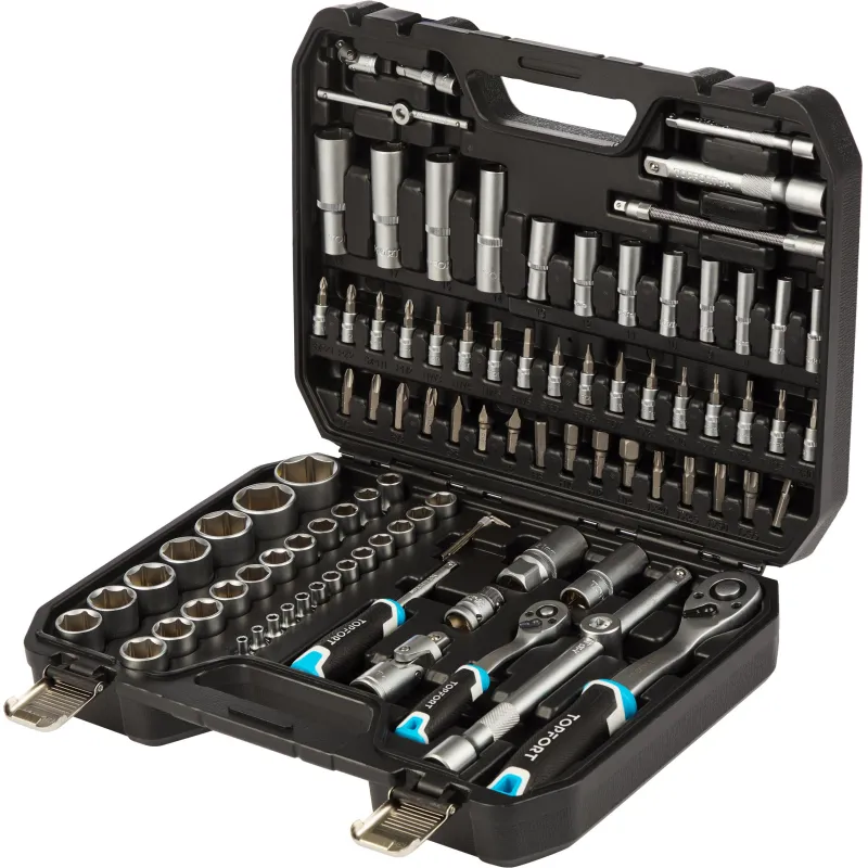 Набор инструмента TOPFORT 94 предметов 1/4 и 1/2 1975956