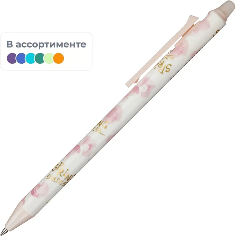 Ручка гелевая автомат. M&G Sakura Time, стир. д.ш.0,7 мм, син, асс 1963984