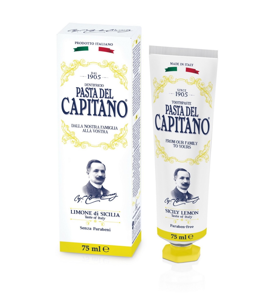 Зубная паста Pasta del Capitano 1905 Sicily Lemon 1905 Сицилийский Лимон 75 мл 8002140137600