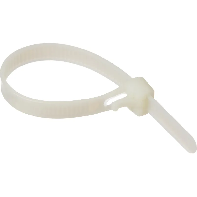 Хомут стяжка нейлоновая многоразовая TOPFORT 8х150 белый 100 шт/уп 2097664