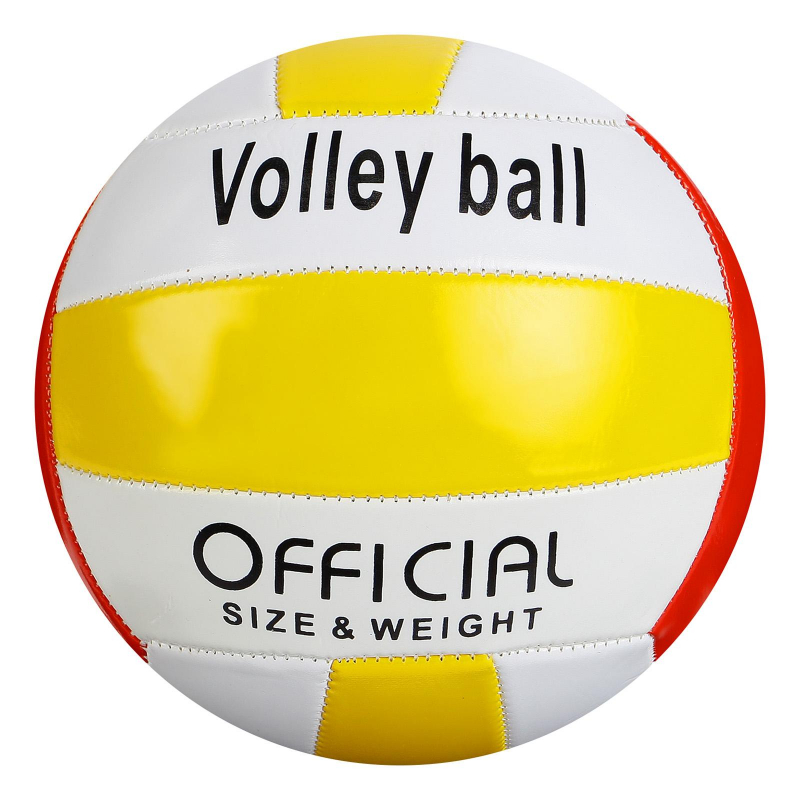 Мяч волейбольный, размер 5, PVC, 2 подслоя, машинная сшивка, МИКС 1343727 442939