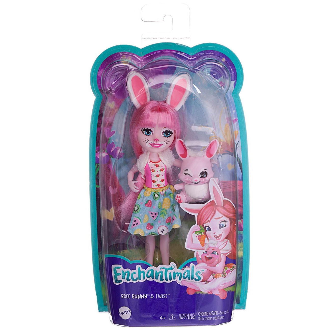УЦЕНКА! Кукла Mattel Enchantimals Бри Кроля с питомцем Твист DVH87/Кролик