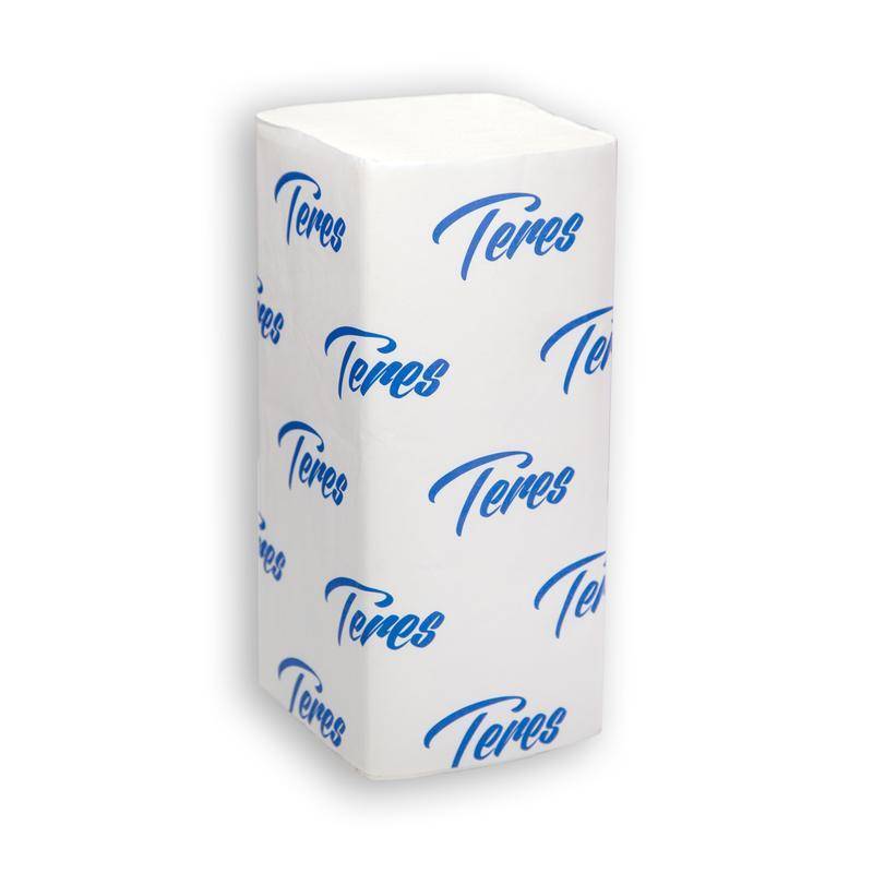 Полотенца бумажные лые Терес Стандарт V-сложения 1-слойные 20 пачек по 200 л (Т-0201) 425622