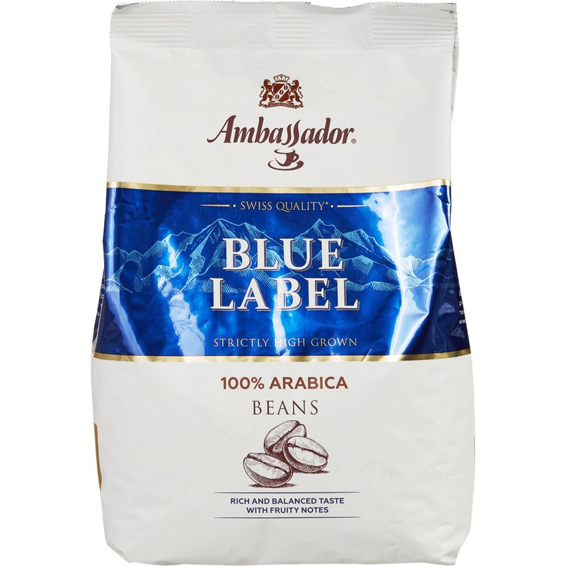 Кофе Ambassador Blue Label в зернах, 1кг 65550