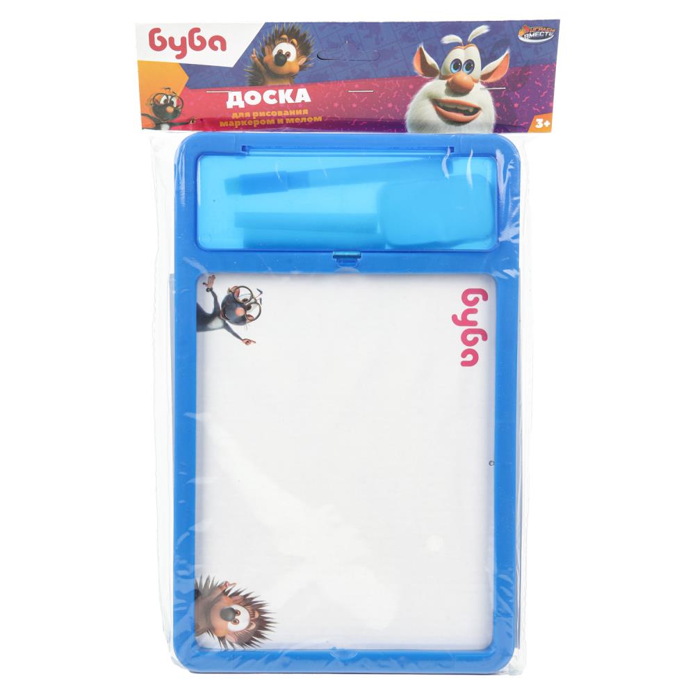 Доска для рисования "Буба" маркером и мелом с наклейками Играем Вместе B2380540-BUBA