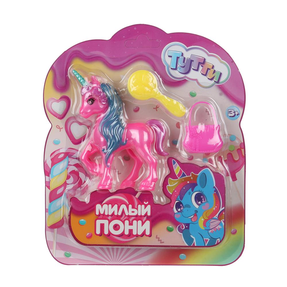 Игрушка Единорог Тутти 10см. пластиковый, аксессуары 2 шт. Y2303Z0060-1-RU (480)