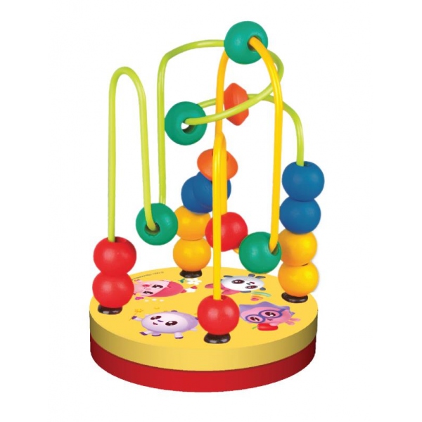 Игрушка деревянная "Малышарики" лабиринт Буратино игрушки из дерева 053-23L-07-R1