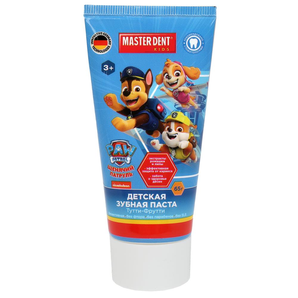 Зубная паста "Щенячий Патруль" тутти-фрутти, 65 г Master Dent 122180-SCH