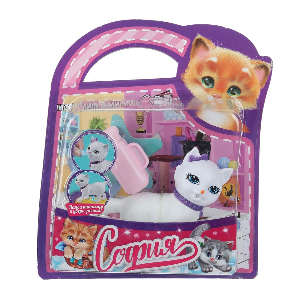 Аксессуары для кукол 29 см.: питомец с аксессуарами пьет и писает для Софии Карапуз PET-CDP-S-BB (36)