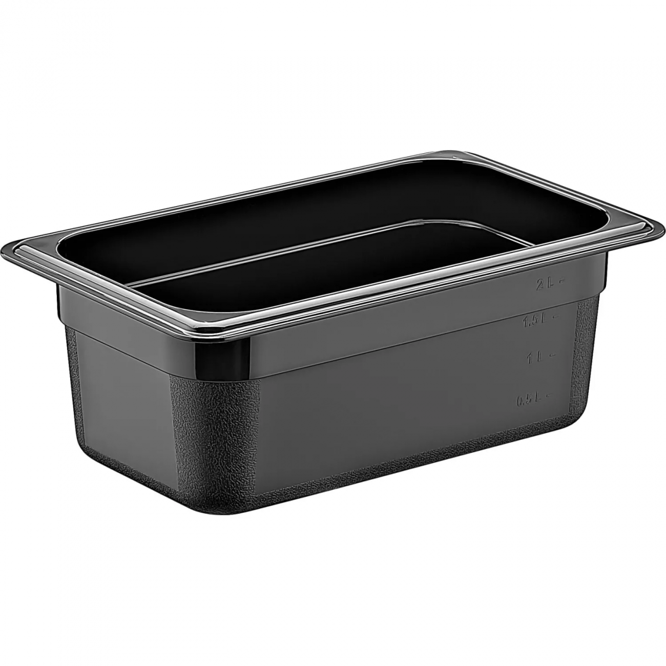 Гастроемкость 1/4 h=100 мм. 2 л. п/п черная GP, 76771 Gastroplast 2341630