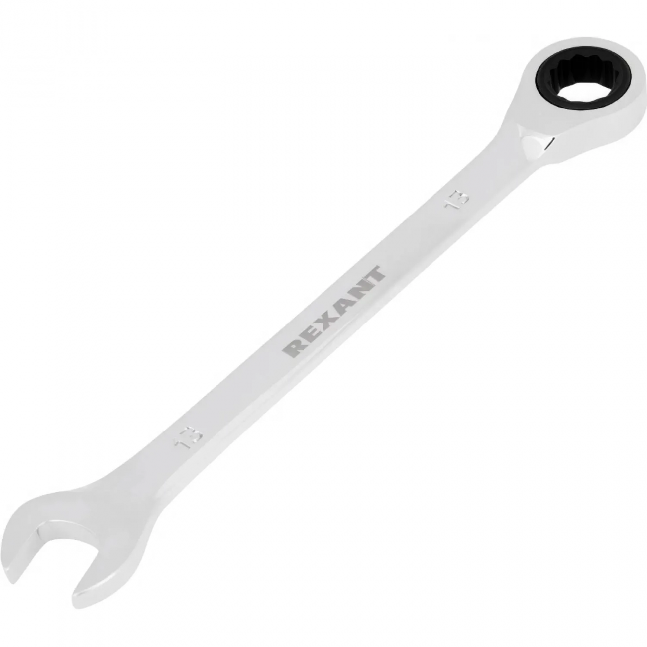Ключ комбинированный трещоточный 13мм, CrV, зеркальн. хром REXANT 12-5808-1 2381327