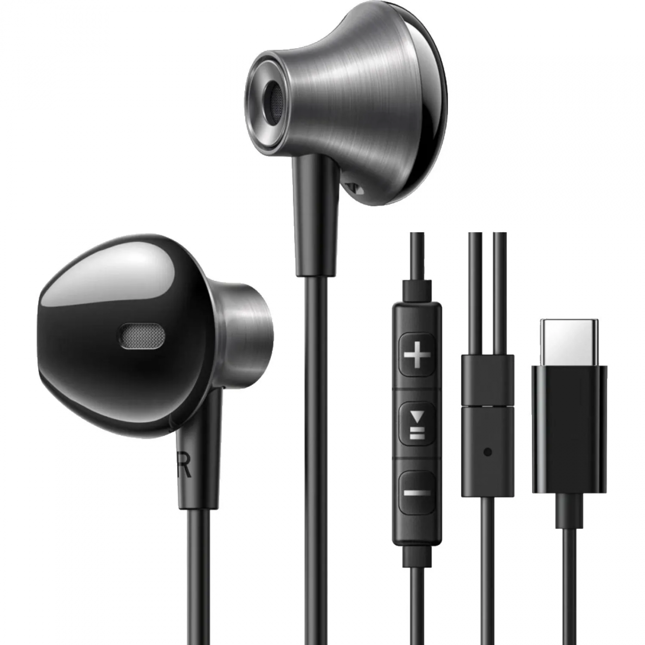 Наушники Ugreen EP106 (35756) Wired Earphones Type-C черный 2362057 35756_