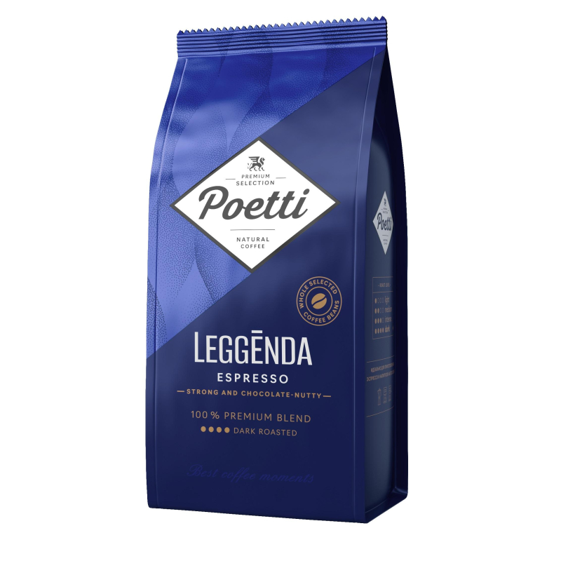 Кофе Poetti Leggenda Espresso в зернах, 1кг 1642943