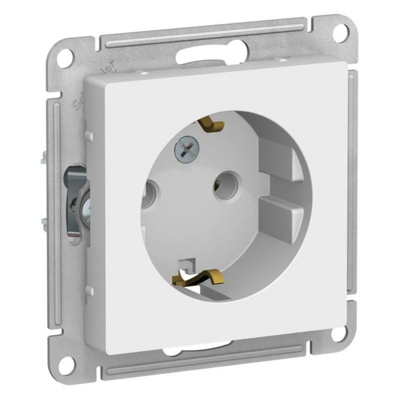 Розетка 1-ая с/з 16А SE AtlasDesign Белый (ATN000143) Schneider Electric 1536132