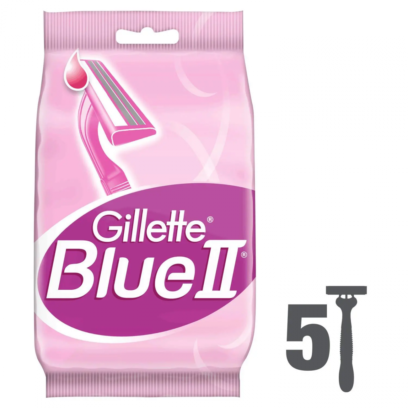 Gillette Blue II for Women Одноразованые станки 5шт 3014260289287
